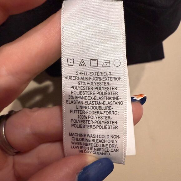 Dress The Population Tiffany One Shoulder Crepe Midi Dress - Black M - Picture 10 of 11